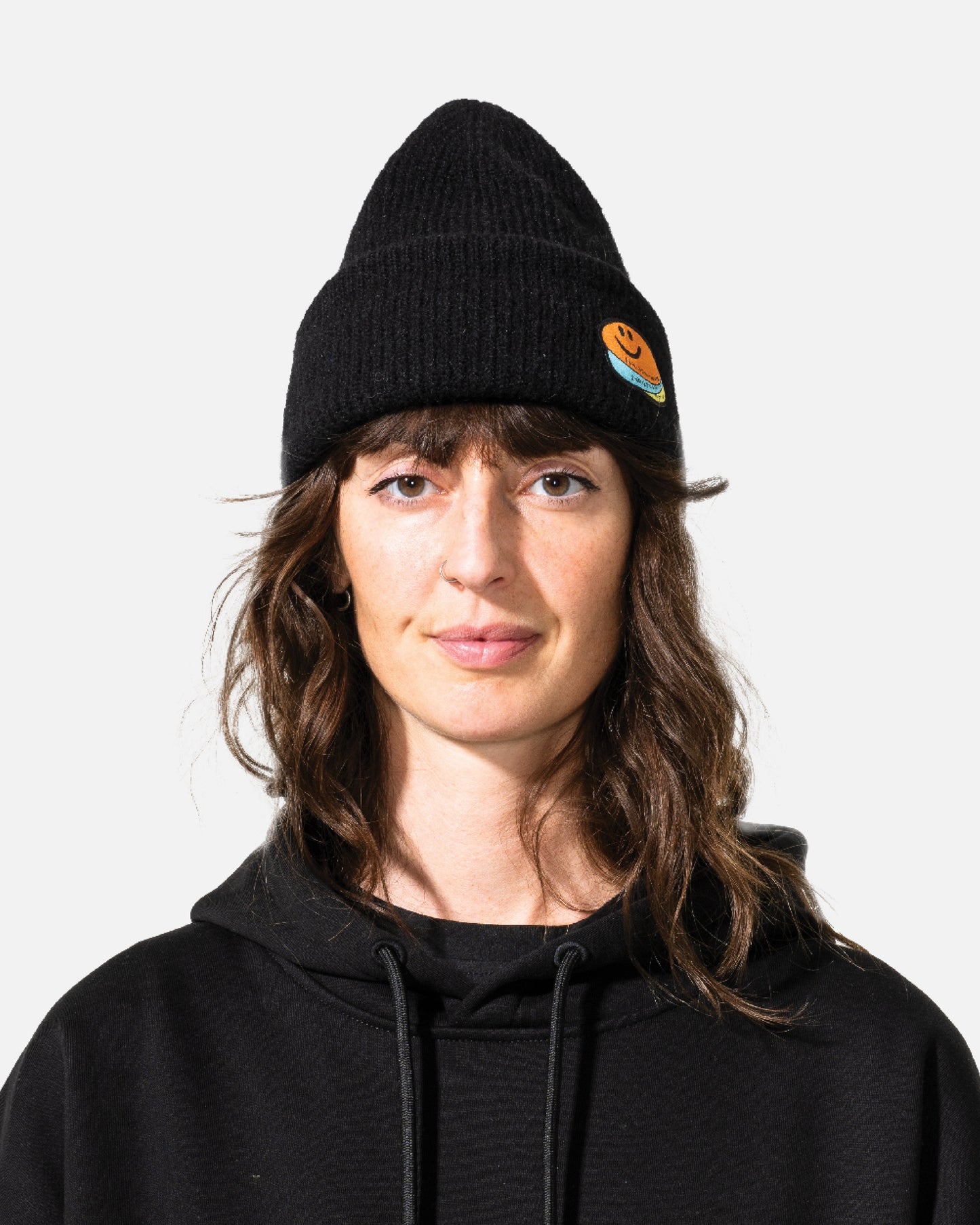 color-black 2Way Beanie 2025 | Bataleon Snowboards™ double fold beanie