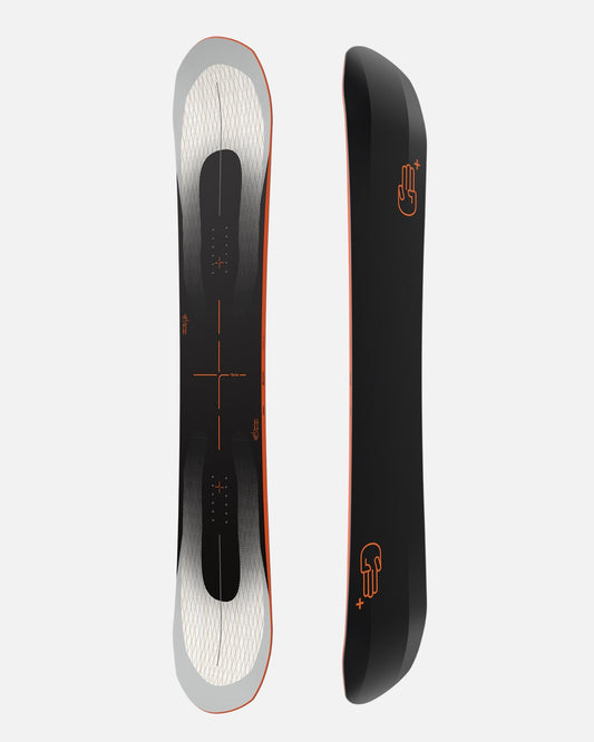 Men's snowboard sale in black and orange. Evil Twin+ 2025 | Bataleon Snowboards™ 2025.