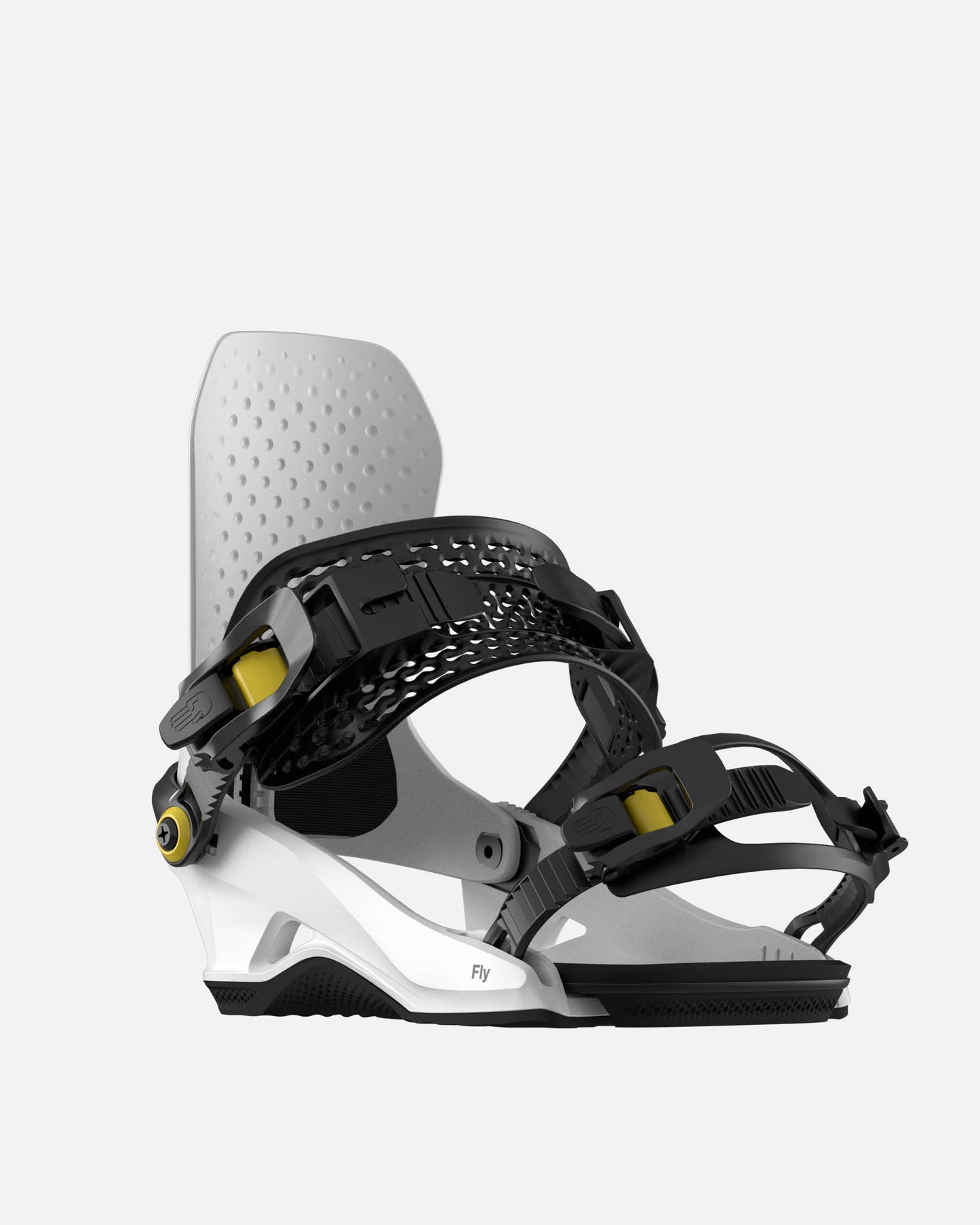 color-white Bataleon Fly 2025 quality bindings for snowboard