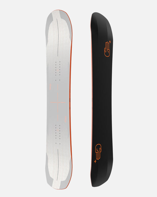 Bataleon women's snowboards in black and white. Push Up+ 2025 | Bataleon Snowboards™ 2025.