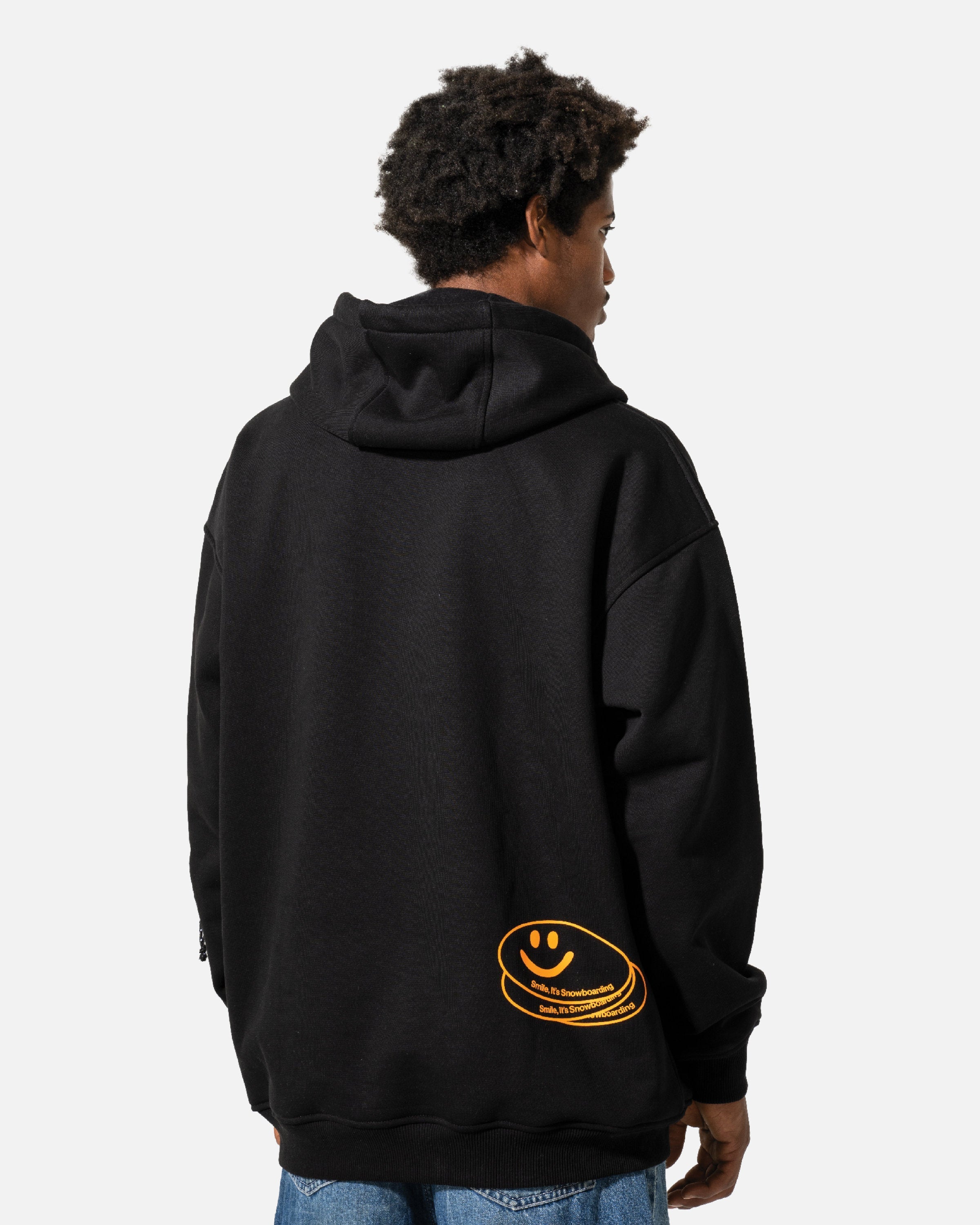 Black fashion snowboard hoodie