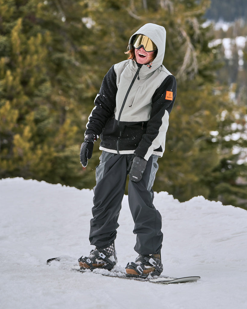 Fleece snowboarding clearance jacket