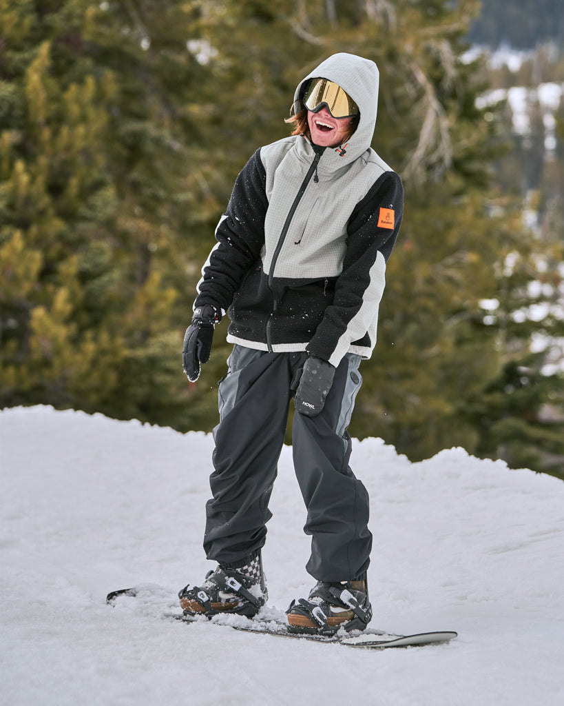 Bataleon Chest Vest Fleece Gilet mid Layer Snowboard Vest Black Grey New
